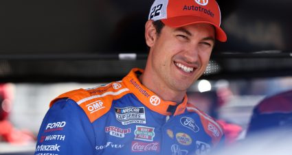 SONOMA, CALIFORNIA - JUNE 08: Joey Logano, driver of the #22 Autotrader Ford, looks on during qualifying for the NASCAR Cup Series Toyota/Save Mart 350 at Sonoma Raceway on June 08, 2024 in Sonoma, California. (Photo by Meg Oliphant/Getty Images) | Getty Images