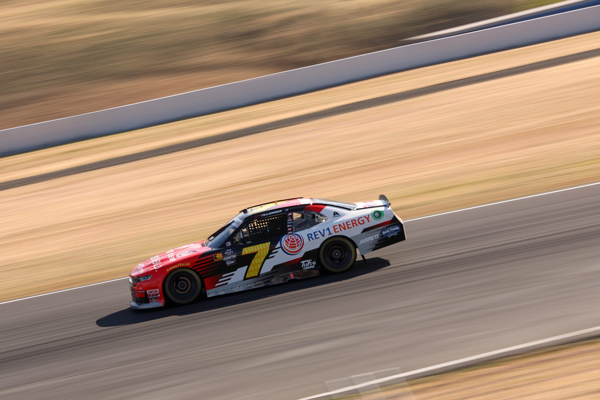 SONOMA, CALIFORNIA - JUNE 08: Justin Allgaier, driver of the #7 BRANDT Partners Chevrolet, drives during the NASCAR Xfinity Series Zip Buy Now, Pay Later 250 at Sonoma Raceway on June 08, 2024 in Sonoma, California. (Photo by Meg Oliphant/Getty Images) | Getty Images