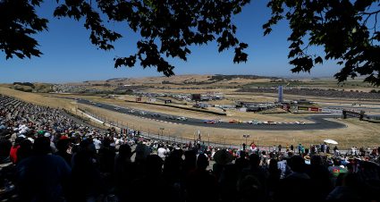SONOMA, CALIFORNIA - JUNE 09: A general view of racing during the NASCAR Cup Series Toyota/Save Mart 350 at Sonoma Raceway on June 09, 2024 in Sonoma, California. (Photo by Meg Oliphant/Getty Images) | Getty Images