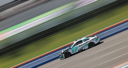LONG POND, PENNSYLVANIA - JULY 13: Chris Buescher, driver of the #17 BuildSubmarines.com Ford, drives during practice for the NASCAR Cup Series The Great American Getaway 400 at Pocono Raceway on July 13, 2024 in Long Pond, Pennsylvania. (Photo by Jonathan Bachman/Getty Images) | Getty Images