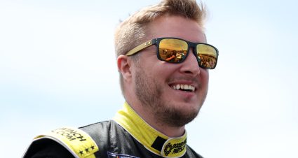SONOMA, CALIFORNIA - JUNE 08: Garrett Smithley, driver of the #4 Dozer Winch Chevrolet, looks on during qualifying for the NASCAR Xfinity Series Zip Buy Now, Pay Later 250 at Sonoma Raceway on June 08, 2024 in Sonoma, California. (Photo by Meg Oliphant/Getty Images) | Getty Images