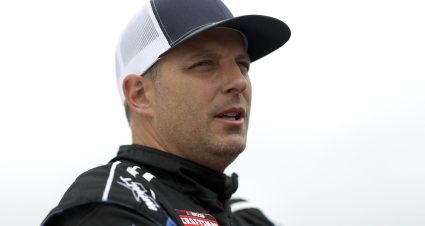 NORTH WILKESBORO, NORTH CAROLINA - MAY 20: Johnny Sauter, driver of the #04 CarQuest Ford, waits on the grid during qualifying for the NASCAR Craftsman Truck Series Tyson 250 at North Wilkesboro Speedway on May 20, 2023 in North Wilkesboro, North Carolina. (Photo by Chris Graythen/Getty Images) | Getty Images