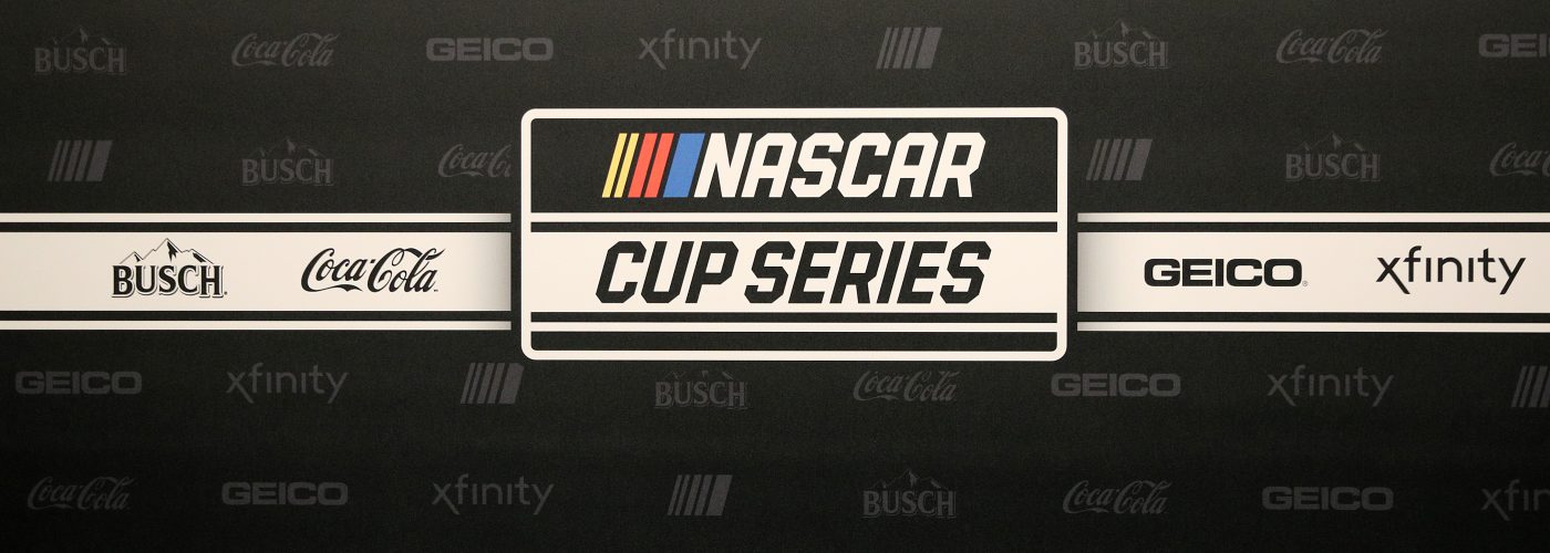 NASHVILLE, TENNESSEE - DECEMBER 05: A view of the new NASCAR Cup Series logo with Premier Partners Busch Beer, Coca-Cola, GEICO and Xfinity on December 05, 2019 in Nashville, Tennessee. (Photo by Chris Graythen/Getty Images) | Getty Images