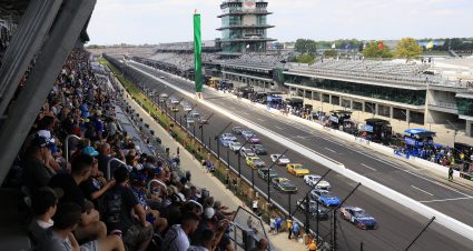 INDIANAPOLIS, INDIANA - JULY 21: A general view of racing. during the NASCAR Cup Series Brickyard 400 at Indianapolis Motor Speedway on July 21, 2024 in Indianapolis, Indiana. (Photo by Justin Casterline/Getty Images) | Getty Images