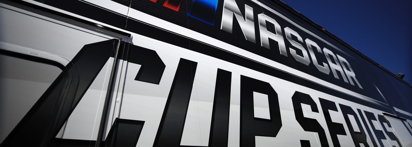 AVONDALE, ARIZONA - MARCH 06: A general view of the NASCAR Cup Series logo during practice for the NASCAR Cup Series FanShield 500 at Phoenix Raceway on March 06, 2020 in Avondale, Arizona. (Photo by Chris Graythen/Getty Images) | Getty Images