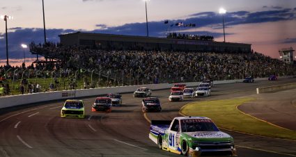 INDIANAPOLIS, INDIANA - JULY 19: Jack Wood, driver of the #91 Children's Museum Indianapolis Chevrolet, drives during the NASCAR Craftsman Truck Series TSport 200 at Indianapolis Raceway Park on July 19, 2024 in Indianapolis, Indiana. (Photo by Justin Casterline/Getty Images) | Getty Images
