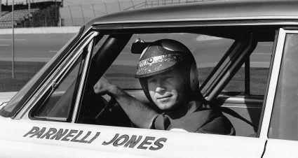 DAYTONA BEACH, FL — February 1963:  Driving a Mercury for car owner Bill Stroppe, Parnelli Jones of Torrance, CA, finished 15th in the Daytona 500 NASCAR Cup race at Daytona International Speedway.  (Photo by ISC Images & Archives via Getty Images)