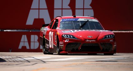 CHICAGO, ILLINOIS - JULY 06: Chandler Smith, driver of the #81 Smith General Contracting Toyota, drives during qualifying for the NASCAR Xfinity Series The Loop 110 at Chicago Street Course on July 06, 2024 in Chicago, Illinois. (Photo by James Gilbert/Getty Images) | Getty Images