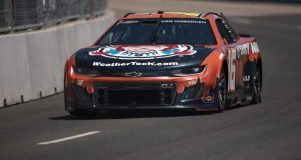 CHICAGO, ILLINOIS - JULY 06: Shane Van Gisbergen, driver of the #16 Wendy's Saucy Nuggs Chevrolet, drives during practice for the NASCAR Cup Series Grant Park 165 at Chicago Street Course on July 06, 2024 in Chicago, Illinois. (Photo by James Gilbert/Getty Images) | Getty Images