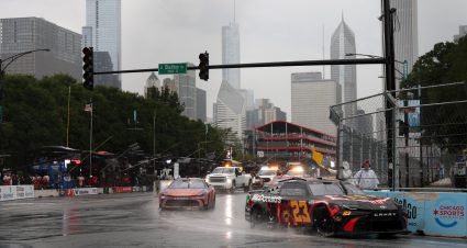 CHICAGO, ILLINOIS - JULY 07: Bubba Wallace, driver of the #23 McDonald's Toyota, drives during the NASCAR Cup Series Grant Park 165 at Chicago Street Course on July 07, 2024 in Chicago, Illinois. (Photo by Meg Oliphant/Getty Images) | Getty Images