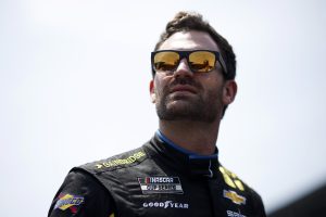 INDIANAPOLIS, INDIANA - JULY 20: Corey LaJoie, driver of the #7 Gainbridge Chevrolet, looks on during qualifying for the NASCAR Cup Series Brickyard 400 at Indianapolis Motor Speedway on July 20, 2024 in Indianapolis, Indiana. (Photo by Sean Gardner/Getty Images) | Getty Images