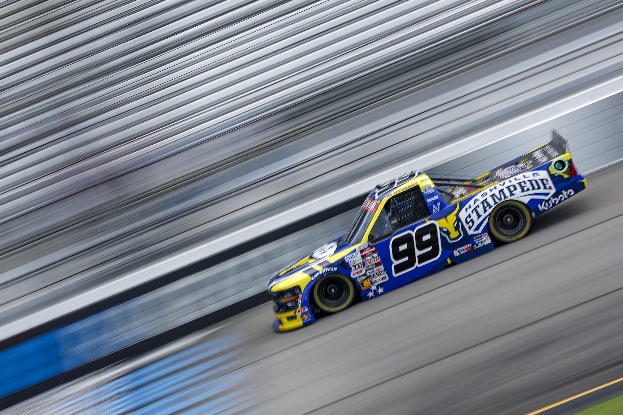 RICHMOND, VIRGINIA - AUGUST 10: Ben Rhodes, driver of the #99 Nashville Stampede Ford, drives during practice for the NASCAR Craftsman Truck Series Clean Harbors 250 at Richmond Raceway on August 10, 2024 in Richmond, Virginia. (Photo by Sean Gardner/Getty Images) | Getty Images
