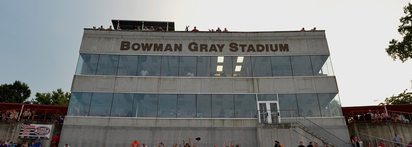 WINSTON SALEM, NC - AUGUST 15: Fans cheer during the 1,000th NASCAR event at Bowman Gray Stadium on August 15, 2015 in Winston Salem, North Carolina.  (Photo by Grant Halverson/NASCAR via Getty Images)