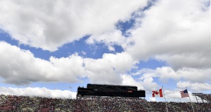 BROOKLYN, MICHIGAN - AUGUST 19: A general view of racing during the NASCAR Cup Series FireKeepers Casino 400 at Michigan International Speedway on August 19, 2024 in Brooklyn, Michigan. (Photo by Logan Riely/Getty Images) | Getty Images
