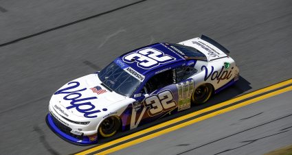 DAYTONA BEACH, FLORIDA - AUGUST 23: Jordan Anderson, driver of the #32 Volpi Foods Chevrolet, drives during qualifying for the NASCAR Xfinity Series Wawa 250 Powered by Coca-Cola at Daytona International Speedway on August 23, 2024 in Daytona Beach, Florida. (Photo by Sean Gardner/Getty Images) | Getty Images