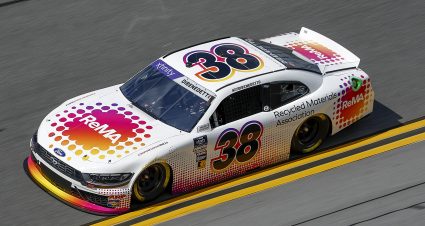 DAYTONA BEACH, FLORIDA - AUGUST 23: Matt DiBenedetto, driver of the #38 ReMA Ford, drives during qualifying for the NASCAR Xfinity Series Wawa 250 Powered by Coca-Cola at Daytona International Speedway on August 23, 2024 in Daytona Beach, Florida. (Photo by Sean Gardner/Getty Images) | Getty Images