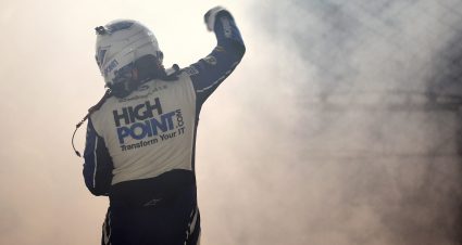 DARLINGTON, SOUTH CAROLINA - SEPTEMBER 01: Chase Briscoe, driver of the #14 HighPoint.com Ford, celebrates after winning the NASCAR Cup Series Cook Out Southern 500 at Darlington Raceway on September 01, 2024 in Darlington, South Carolina. (Photo by Jared C. Tilton/Getty Images) | Getty Images