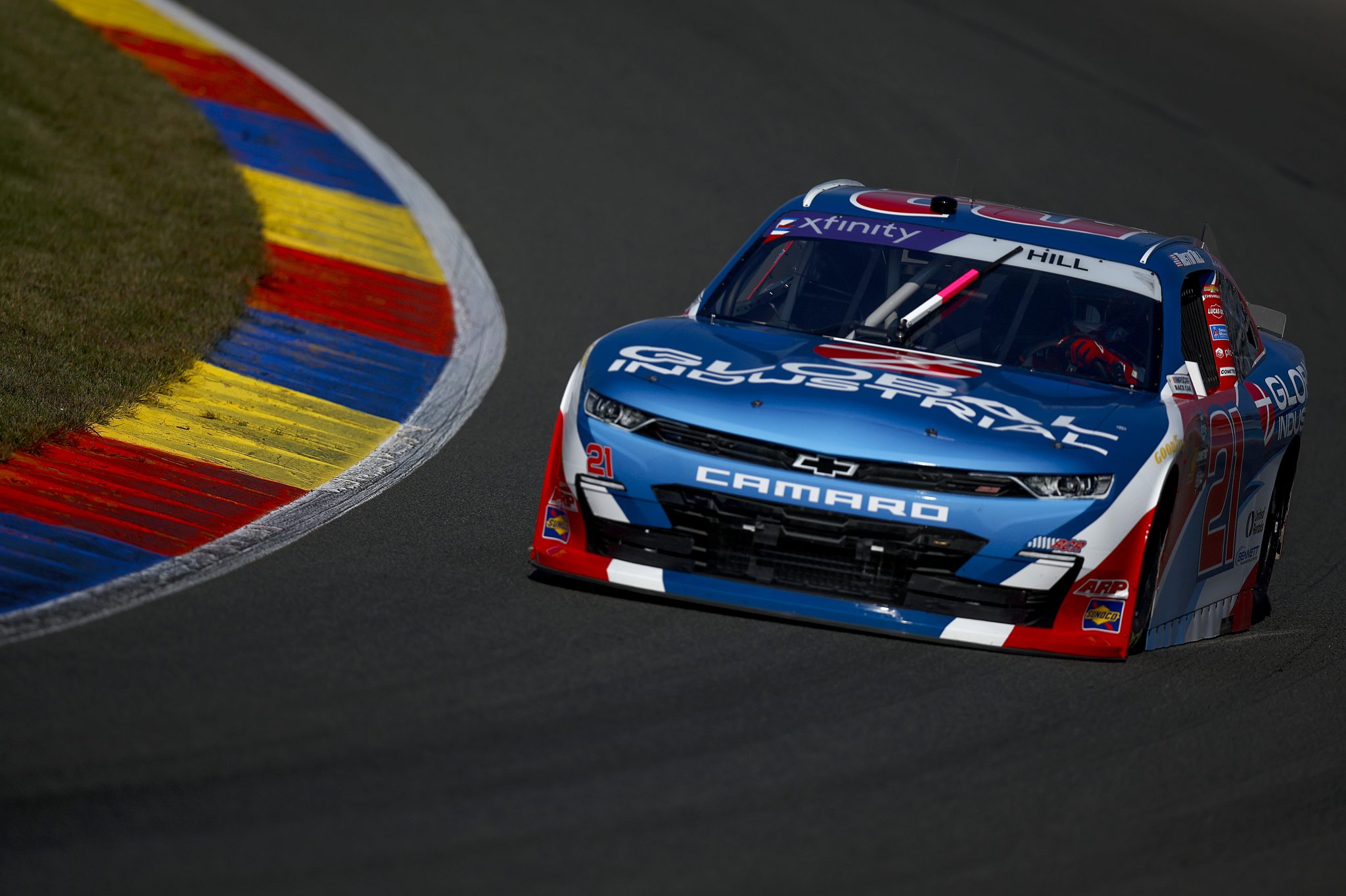 WATKINS GLEN, NEW YORK - SEPTEMBER 14: Austin Hill, driver of the #21 Global Industrial Chevrolet, drives during practice for the NASCAR Xfinity Series Mission 200 at The Glen at Watkins Glen International on September 14, 2024 in Watkins Glen, New York. (Photo by Sean Gardner/Getty Images) | Getty Images