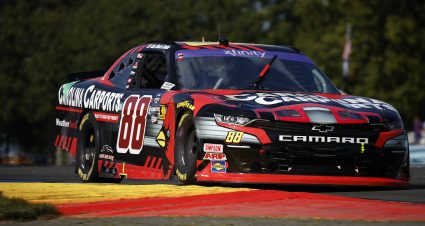 WATKINS GLEN, NEW YORK - SEPTEMBER 14: Connor Zilisch, driver of the #88 Carolina Carports Chevrolet, drives during the NASCAR Xfinity Series Mission 200 at The Glen at Watkins Glen International on September 14, 2024 in Watkins Glen, New York. (Photo by Chris Graythen/Getty Images) | Getty Images