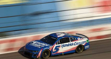 Kyle Larson’s 2024 #5 HendrickCars.com Chevrolet paint scheme.