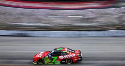 Justin Allgaier’s 2024 #7 Brandt Chevrolet paint scheme.