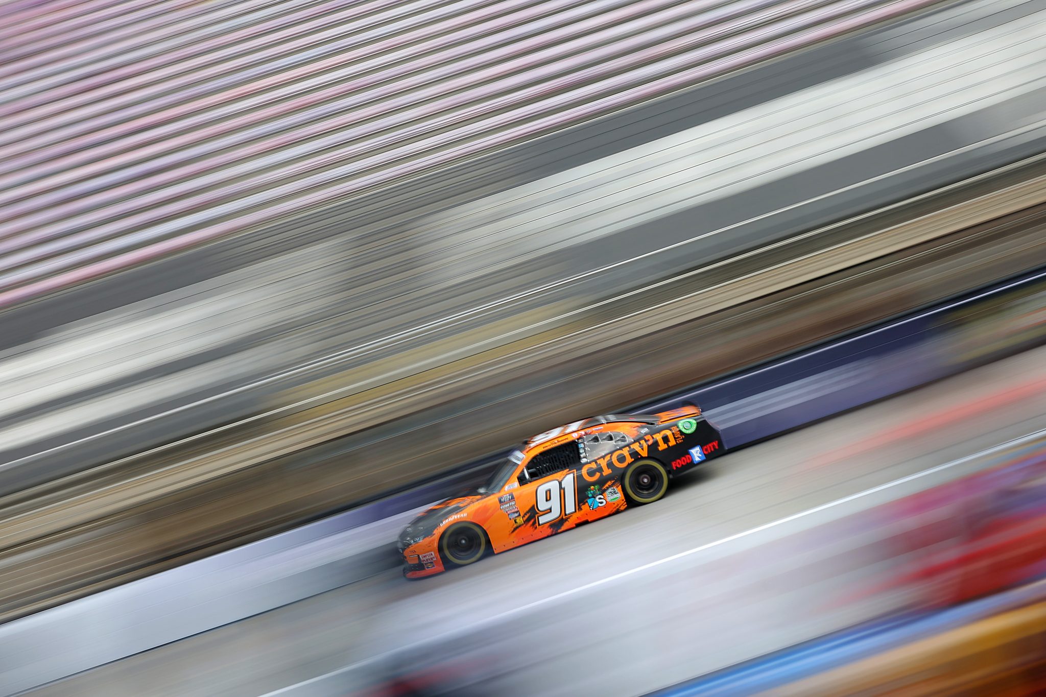 BRISTOL, TENNESSEE - SEPTEMBER 20: Kyle Weatherman, driver of the #91 Crav'n Flavor Chevrolet, drives during practice for the NASCAR Xfinity Series Food City 300 at Bristol Motor Speedway on September 20, 2024 in Bristol, Tennessee. (Photo by Jonathan Bachman/Getty Images) | Getty Images