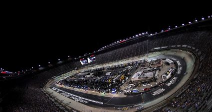 BRISTOL, TENNESSEE - SEPTEMBER 21: A general view of racing. during the NASCAR Cup Series Bass Pro Shops Night Race at Bristol Motor Speedway on September 21, 2024 in Bristol, Tennessee. (Photo by Jonathan Bachman/Getty Images) | Getty Images