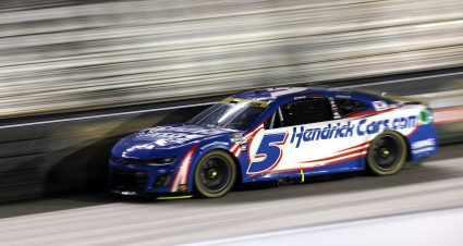 Kyle Larson’s 2024 #5 HendrickCars.com Chevrolet paint scheme.