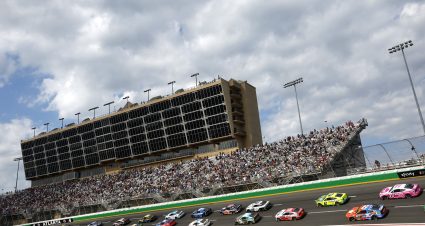 HAMPTON, GEORGIA - SEPTEMBER 08: A general view of racing during the NASCAR Cup Series Quaker State 400 Available at Walmart at Atlanta Motor Speedway on September 08, 2024 in Hampton, Georgia. (Photo by Sean Gardner/Getty Images) | Getty Images