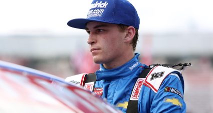 BRISTOL, TENNESSEE - SEPTEMBER 19: Corey Day, driver of the #81 HendrickCars.com Chevrolet,  prepares to qualify for the NASCAR Craftsman Truck Series UNOH 200 presented by Ohio Logistics at Bristol Motor Speedway on September 19, 2024 in Bristol, Tennessee. (Photo by James Gilbert/Getty Images) | Getty Images