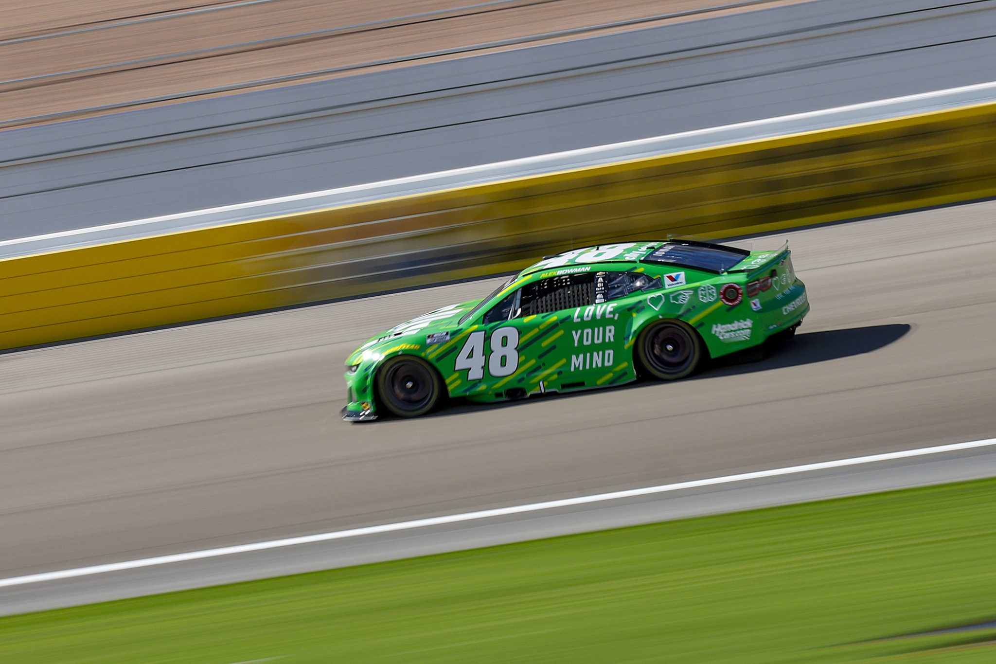 LAS VEGAS, NEVADA - OCTOBER 11: Alex Bowman, driver of the #48 Ally Chevrolet, drives during practice for the NASCAR Cup Series South Point 400 at Las Vegas Motor Speedway on October 11, 2025 in Las Vegas, Nevada. (Photo by Logan Riely/Getty Images) | Getty Images