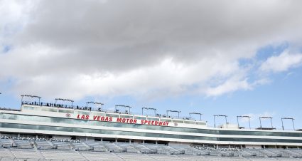 LAS VEGAS, NEVADA - OCTOBER 11: A general view of the grandstands during practice for the NASCAR Xfinity Series Focused Health 302 at Las Vegas Motor Speedway on October 11, 2025 in Las Vegas, Nevada. (Photo by Logan Riely/Getty Images) | Getty Images
