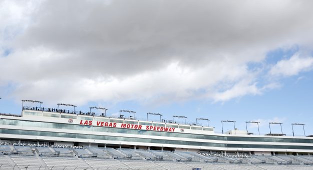 LAS VEGAS, NEVADA - OCTOBER 11: A general view of the grandstands during practice for the NASCAR Xfinity Series Focused Health 302 at Las Vegas Motor Speedway on October 11, 2025 in Las Vegas, Nevada. (Photo by Logan Riely/Getty Images) | Getty Images