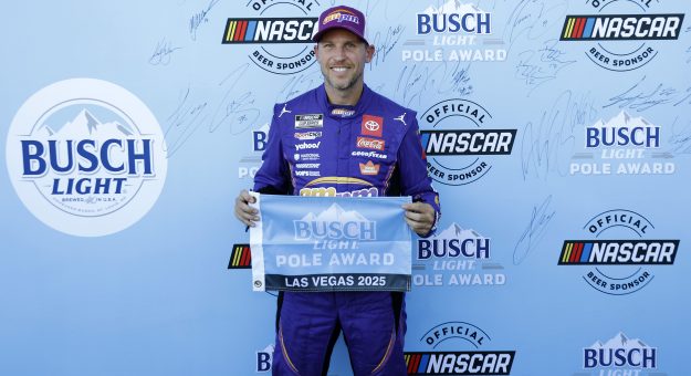 Visit Saturday Las Vegas Notebook; Denny Hamlin wins pole page