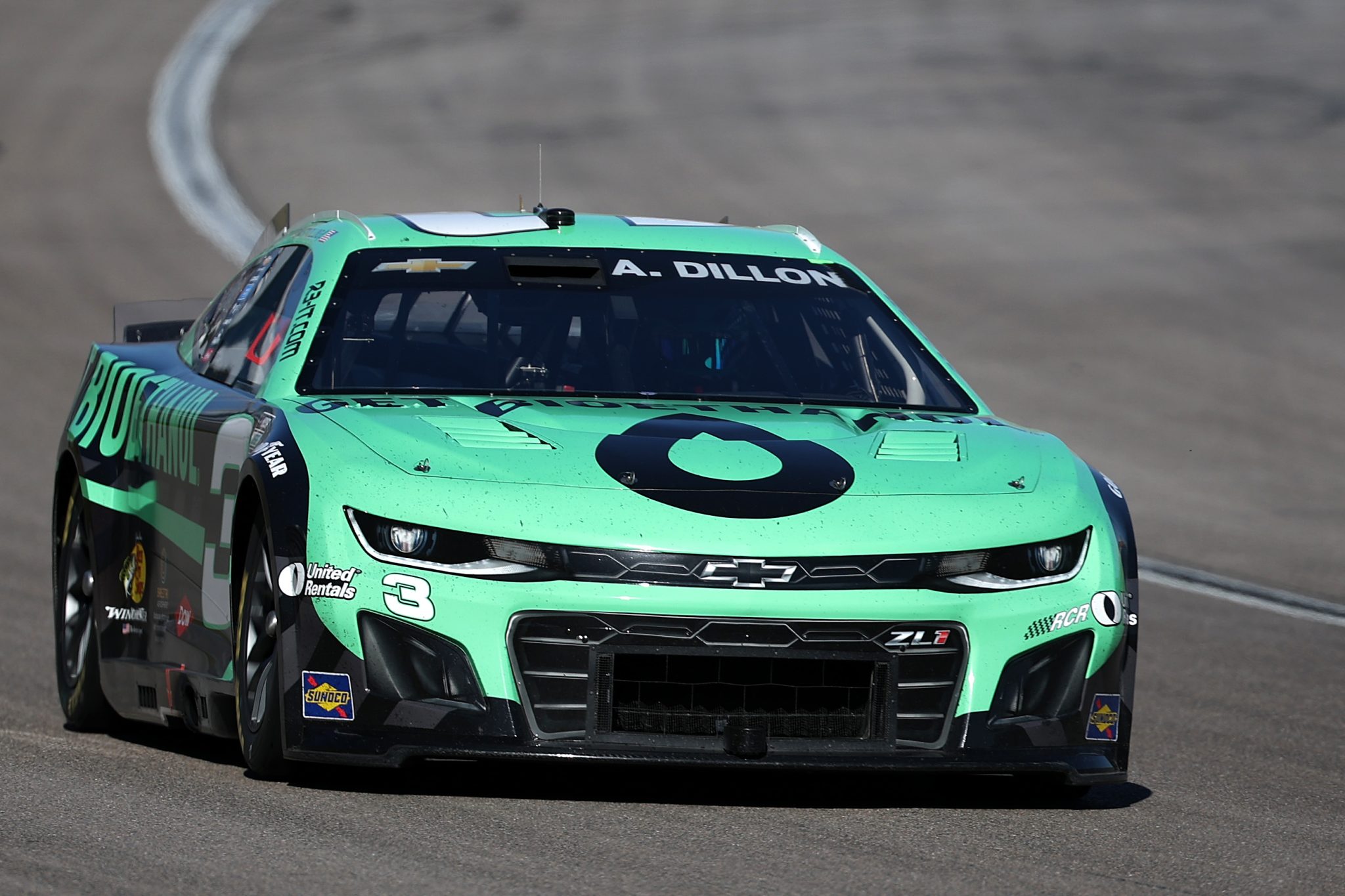 LAS VEGAS, NEVADA - OCTOBER 12: Austin Dillon, driver of the #3 Get Bioethanol Chevrolet, drives during the NASCAR Cup Series South Point 400 at Las Vegas Motor Speedway on October 12, 2025 in Las Vegas, Nevada. (Photo by Chris Graythen/Getty Images) | Getty Images