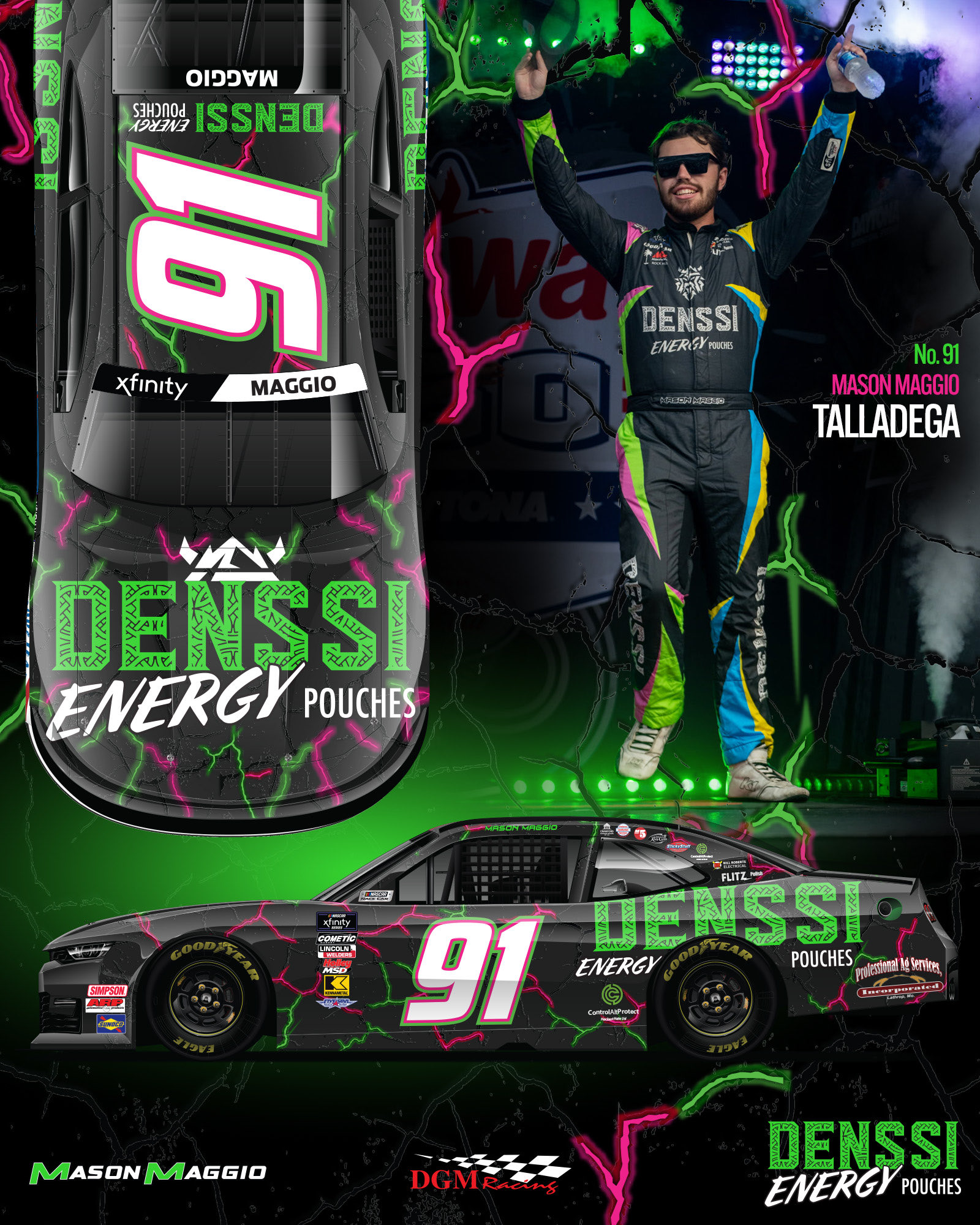 Mason Maggio joining DGM Racing for Talladega - Jayski's NASCAR Silly ...