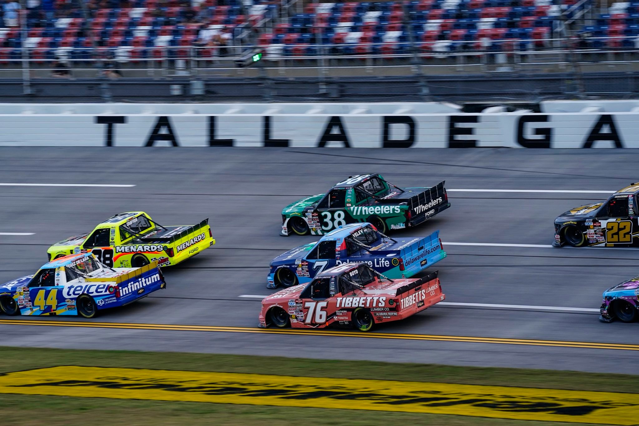 #76: Spencer Boyd, Freedom Racing Enterprises, Tibbetts Lumber Chevrolet Silverado