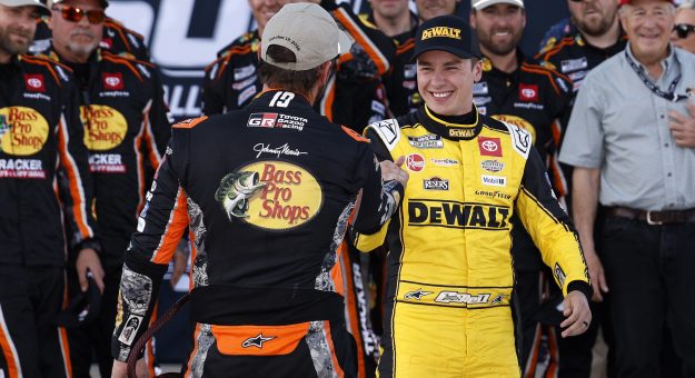Visit From Vegas to ’Dega: Joe Gibbs Racing’s one-two punch shakes up the playoff picture page