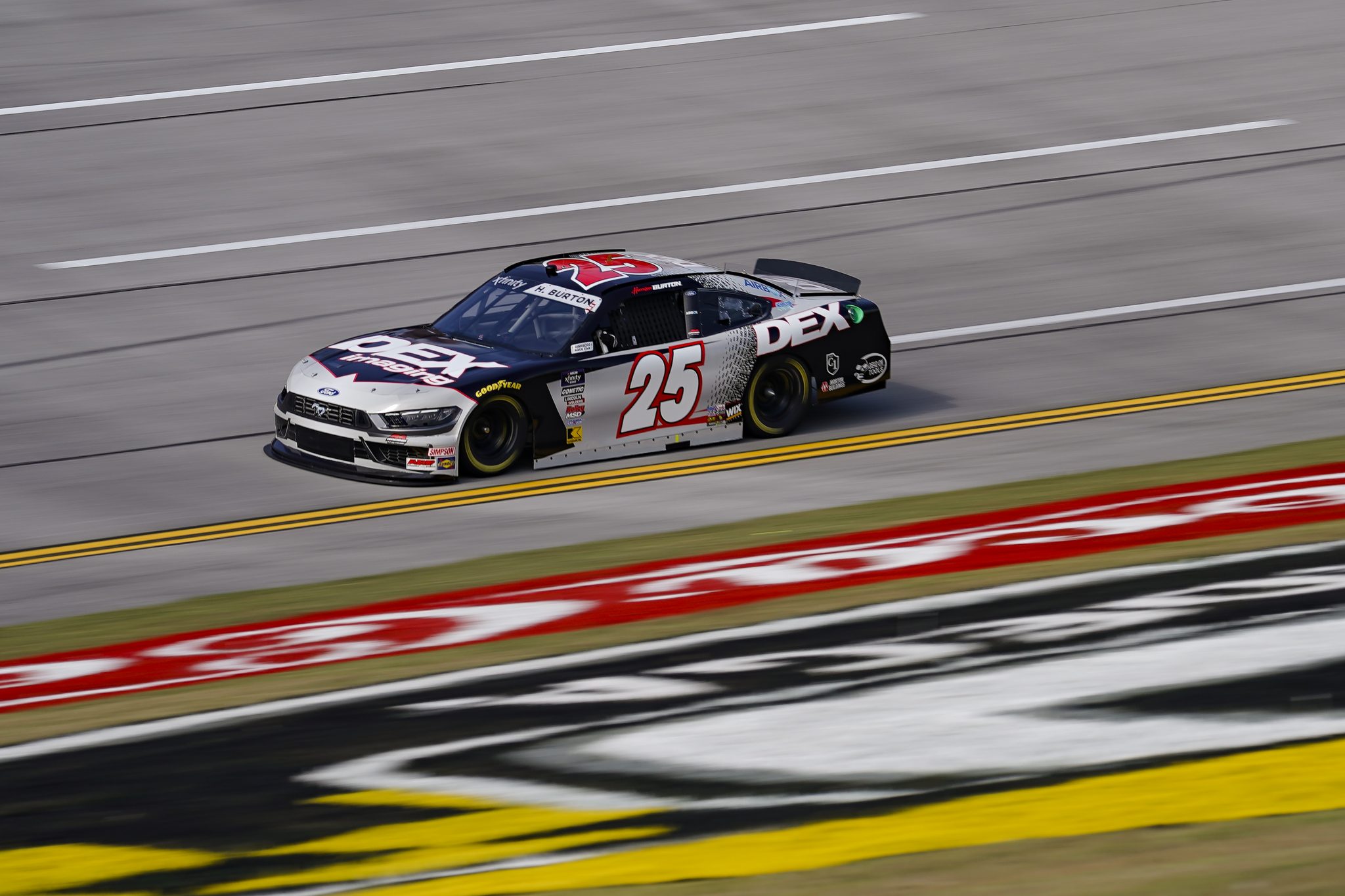#25: Harrison Burton, AM Racing, DEX Imaging Ford Mustang