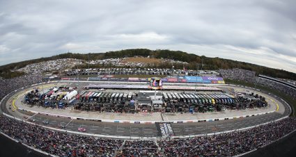 MARTINSVILLE, VIRGINIA - OCTOBER 26: A general view of racing during the NASCAR Cup Series Xfinity 500 at Martinsville Speedway on October 26, 2025 in Martinsville, Virginia. (Photo by David Jensen/Getty Images) | Getty Images