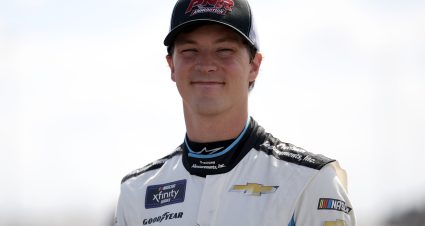 DARLINGTON, SOUTH CAROLINA - APRIL 05: Nick Leitz, driver of the #07 Liberty Brew Chevrolet, looks on during qualifying for the NASCAR Xfinity Series Sport Clips Haircuts VFW Help A Hero 200 at Darlington Raceway on April 05, 2025 in Darlington, South Carolina. (Photo by James Gilbert/Getty Images) | Getty Images