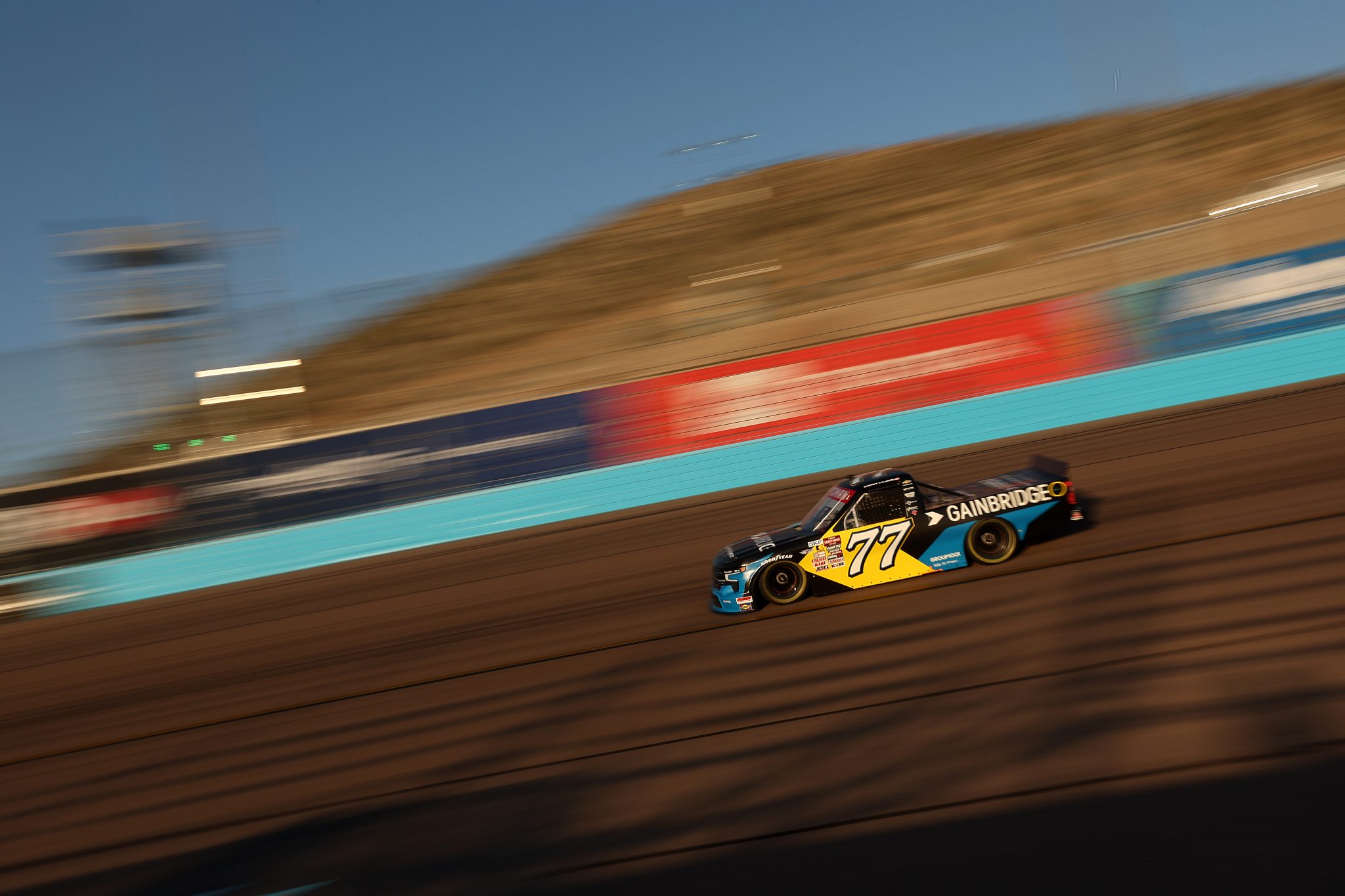 AVONDALE, ARIZONA - OCTOBER 30: Corey LaJoie, driver of the #77 Gainbridge Chevrolet, drives during practice for the NASCAR Craftsman Truck Series Championship at Phoenix Raceway on October 30, 2025 in Avondale, Arizona. (Photo by Meg Oliphant/Getty Images) | Getty Images