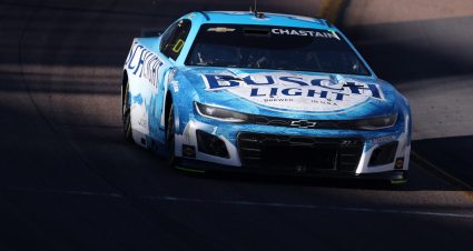 AVONDALE, ARIZONA - OCTOBER 31: Ross Chastain, driver of the #1 Busch Light Chevrolet, drives during practice for the NASCAR Cup Series Championship at Phoenix Raceway on October 31, 2025 in Avondale, Arizona. (Photo by Christian Petersen/Getty Images) | Getty Images