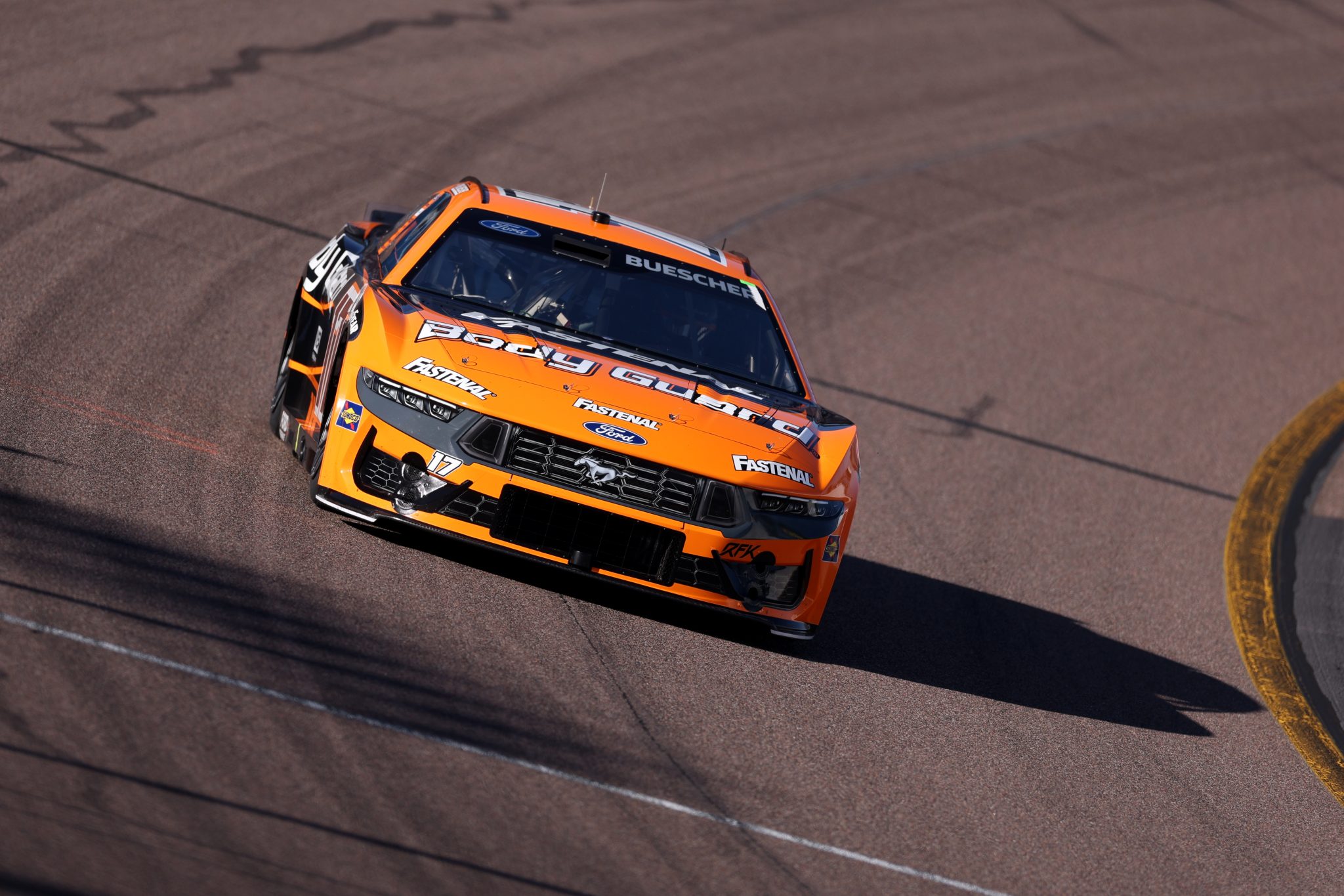 AVONDALE, ARIZONA - OCTOBER 31: Chris Buescher, driver of the #17 Body Guard Ford, drives during practice for the NASCAR Cup Series Championship at Phoenix Raceway on October 31, 2025 in Avondale, Arizona. (Photo by Christian Petersen/Getty Images) | Getty Images