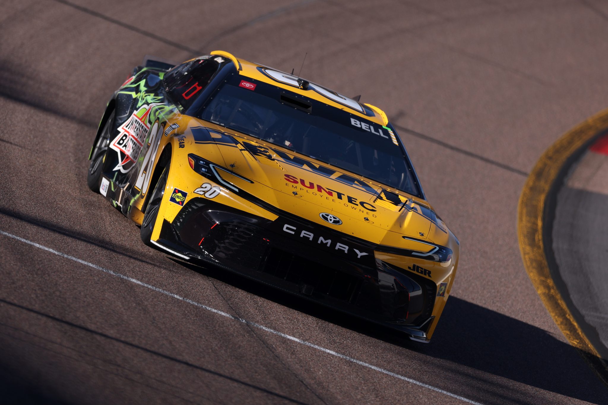 AVONDALE, ARIZONA - OCTOBER 31: Christopher Bell, driver of the #20 DEWALT/Interstate Batteries Toyota, drives during practice for the NASCAR Cup Series Championship at Phoenix Raceway on October 31, 2025 in Avondale, Arizona. (Photo by Christian Petersen/Getty Images) | Getty Images