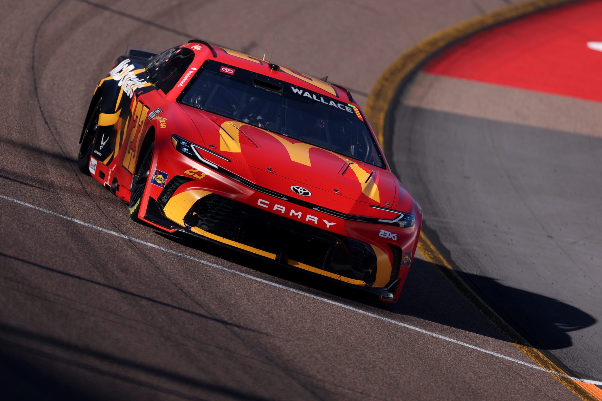 AVONDALE, ARIZONA - OCTOBER 31: Bubba Wallace, driver of the #23 McDonald's Toyota, drives during practice for the NASCAR Cup Series Championship at Phoenix Raceway on October 31, 2025 in Avondale, Arizona. (Photo by Christian Petersen/Getty Images) | Getty Images