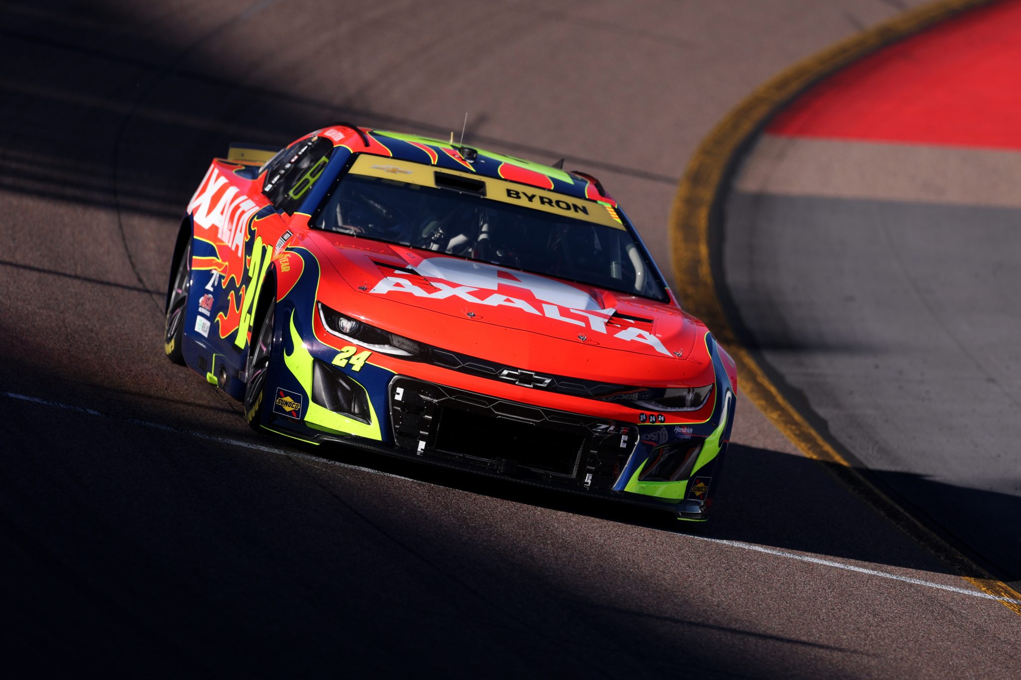 AVONDALE, ARIZONA - OCTOBER 31: William Byron, driver of the #24 Axalta Chevrolet, drives during practice for the NASCAR Cup Series Championship at Phoenix Raceway on October 31, 2025 in Avondale, Arizona. (Photo by Christian Petersen/Getty Images) | Getty Images