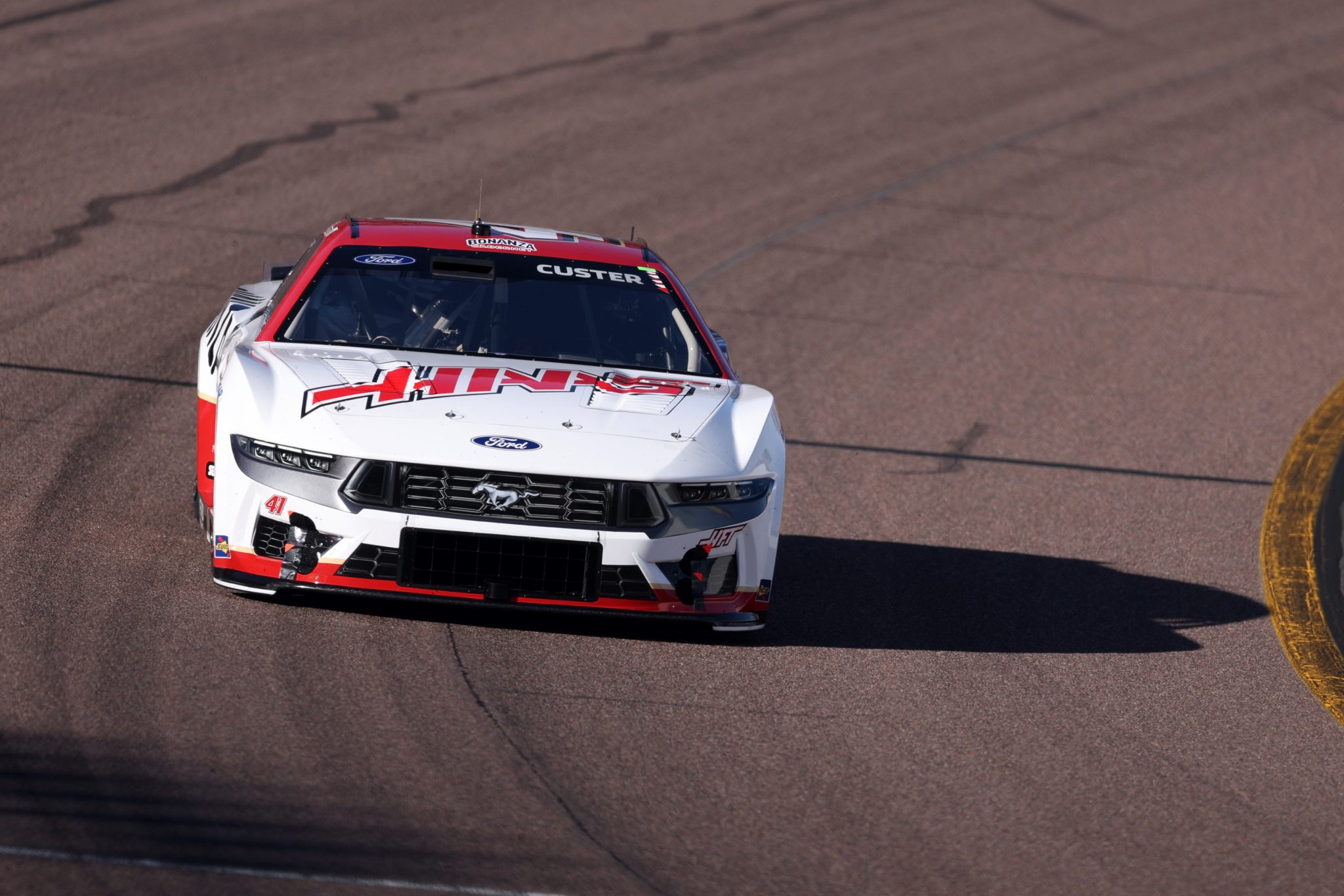 AVONDALE, ARIZONA - OCTOBER 31: Cole Custer, driver of the #41 Haas/Bonanza Ford, drives during practice for the NASCAR Cup Series Championship at Phoenix Raceway on October 31, 2025 in Avondale, Arizona. (Photo by Christian Petersen/Getty Images) | Getty Images