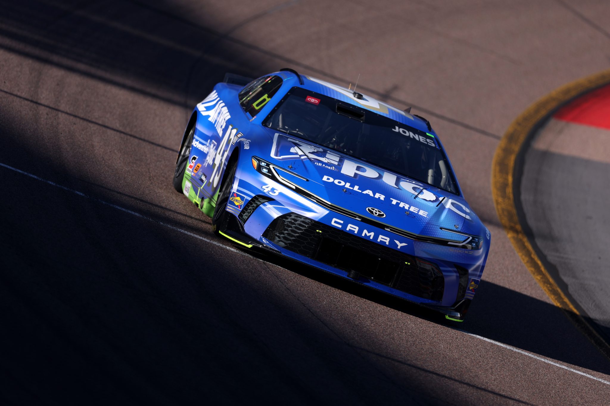 AVONDALE, ARIZONA - OCTOBER 31: Erik Jones, driver of the #43 Dollar Tree Toyota, drives during practice for the NASCAR Cup Series Championship at Phoenix Raceway on October 31, 2025 in Avondale, Arizona. (Photo by Christian Petersen/Getty Images) | Getty Images