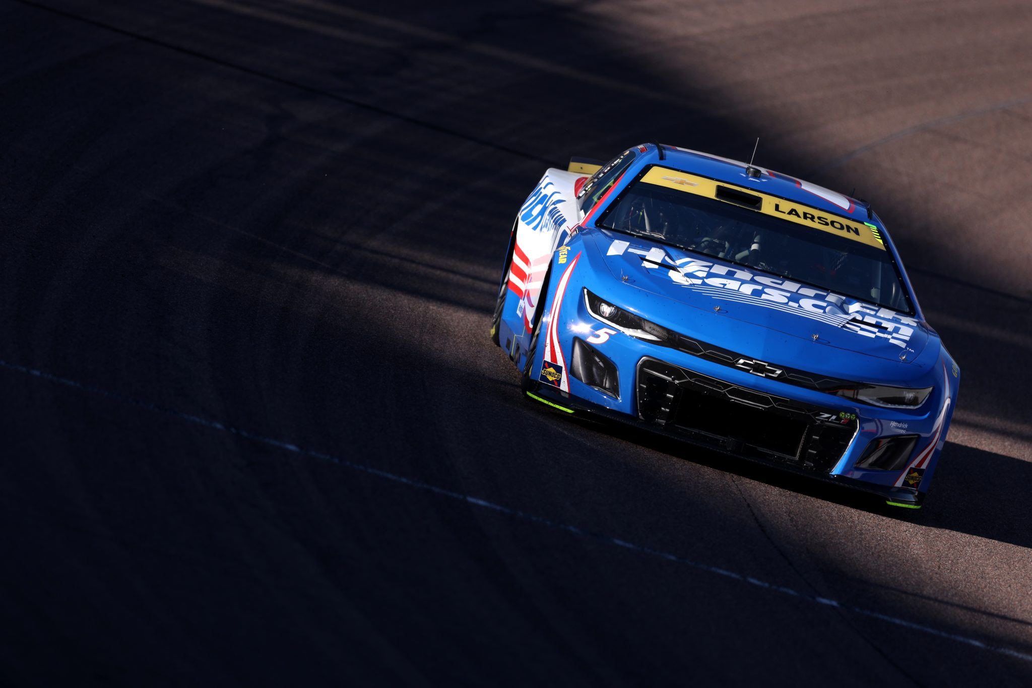 AVONDALE, ARIZONA - OCTOBER 31: Kyle Larson, driver of the #5 HendrickCars.com Chevrolet, drives during practice for the NASCAR Cup Series Championship at Phoenix Raceway on October 31, 2025 in Avondale, Arizona. (Photo by Christian Petersen/Getty Images) | Getty Images